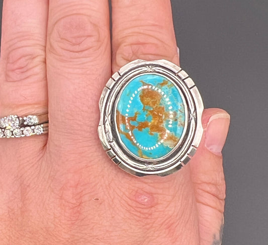 Rising Phoenix turquoise ring