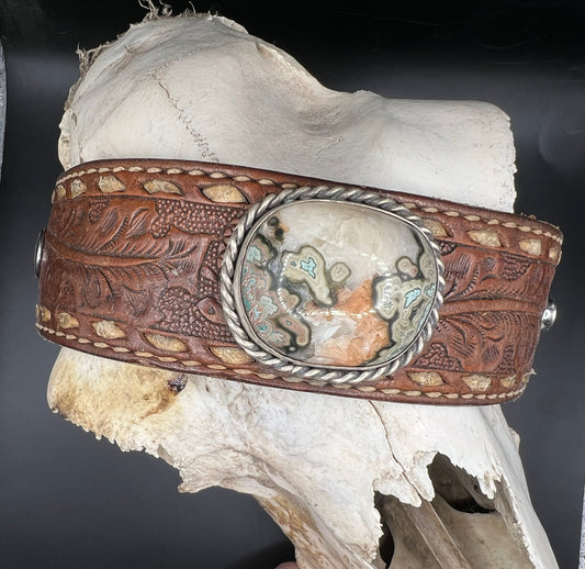 Idaho seam agate western cuff