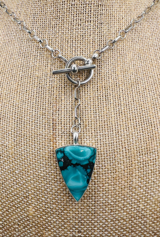 Stone Mountain turquoise pendant